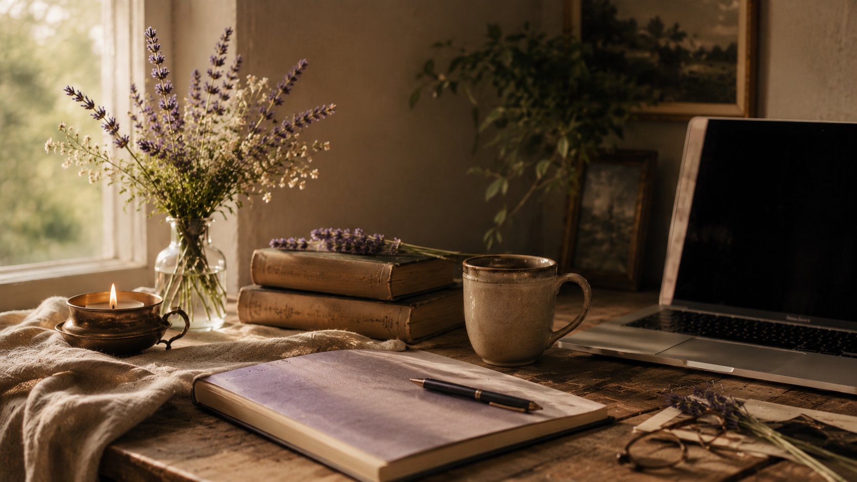 Literary Inspired author marketing stock library image 13