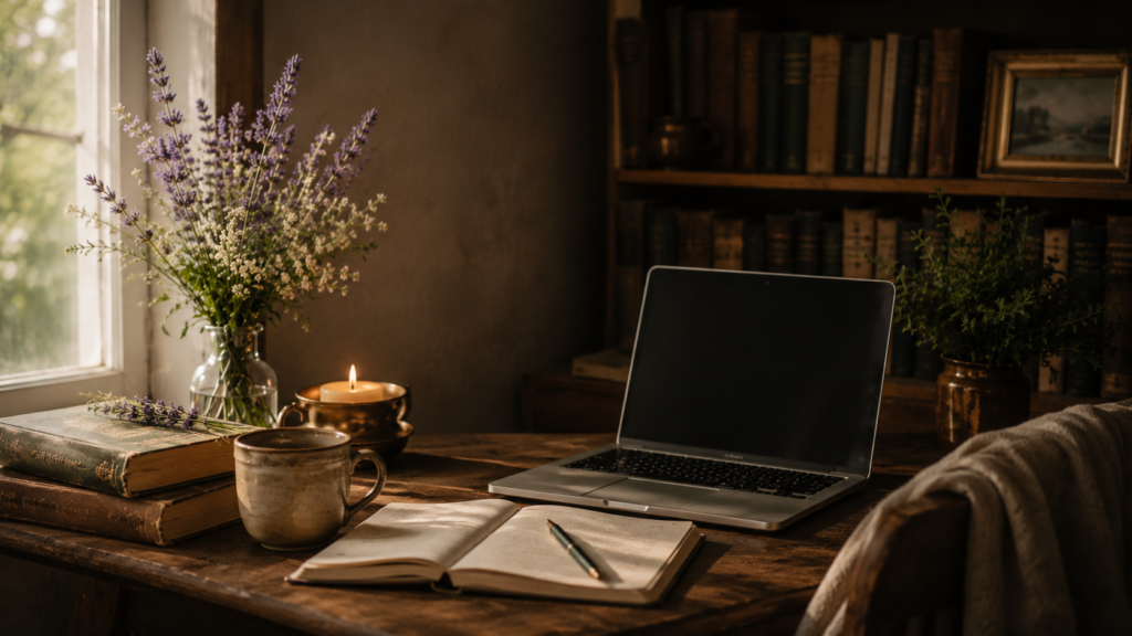 Literary Inspired author marketing stock library image 14